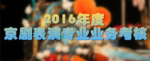 www.屌插逼国家京剧院2016年度京剧表演专业业务考...